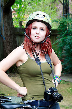 A client of REACH's YouthSave program and what she saved for through it | © Matt Giraud Photography