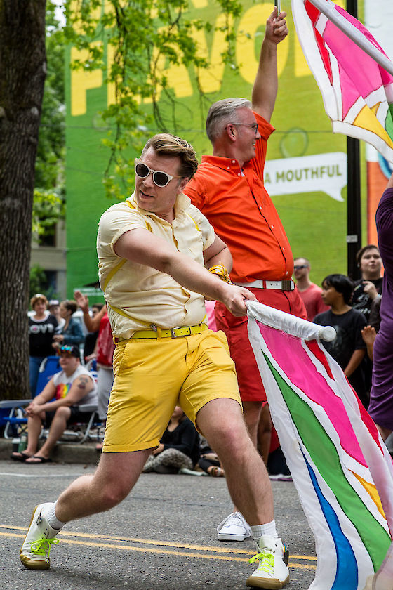 The color guard at the Pride Parade, Portland Oregon | © Matt Giraud Photography