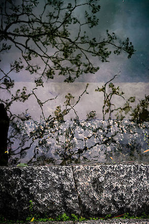 Steps down into oblivion in a canal running through the Bikan Historical Quarter, Kurashiki, Japan | © Matt Giraud Photography