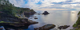 The end of the world at Cape Flattery, WA, before sunset. | © Matt Giraud Photography