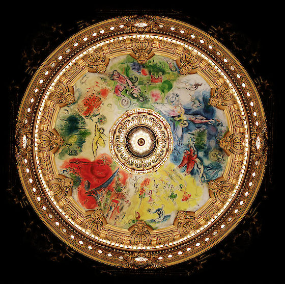 Marc Chagall ceiling, Palais Garnier Opéra, Paris, France | © Matt Giraud Photography